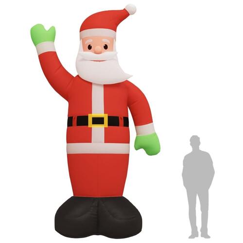 Oppustelig julemand med LED'er 475 cm