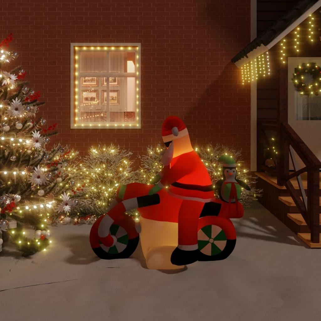 Oppustelig julemand med LED-lys 156 cm