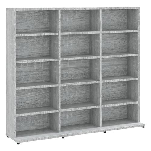 Cd-reol 100x23x89,5 cm konstrueret træ grå sonoma