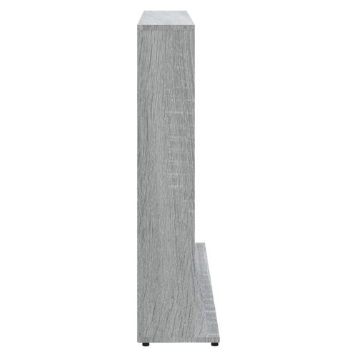 Cd-reol 100x23x89,5 cm konstrueret træ grå sonoma