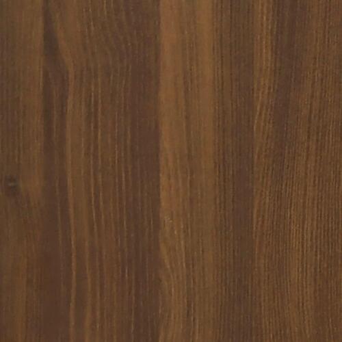 Cd-reol 102x23x89,5 cm konstrueret træ brun egetræsfarve