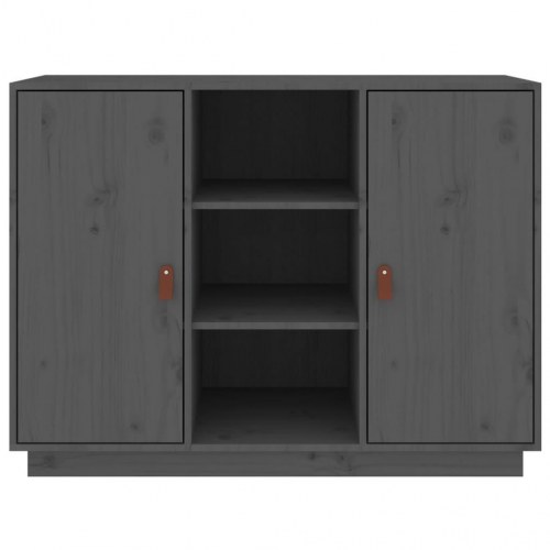 Skænk 100x40x75 cm massivt fyrretræ Grå
