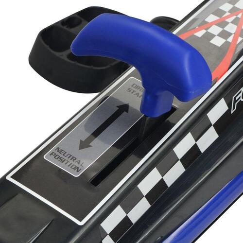 Pedal-gokart med justerbart sæde blå