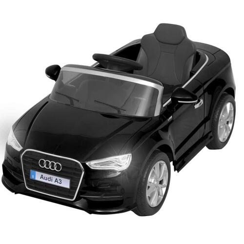 Elektrisk ride-on bil med fjernbetjening Audi A3 sort