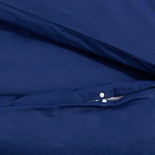 Sengetøj 200x200 cm bomuld marineblå