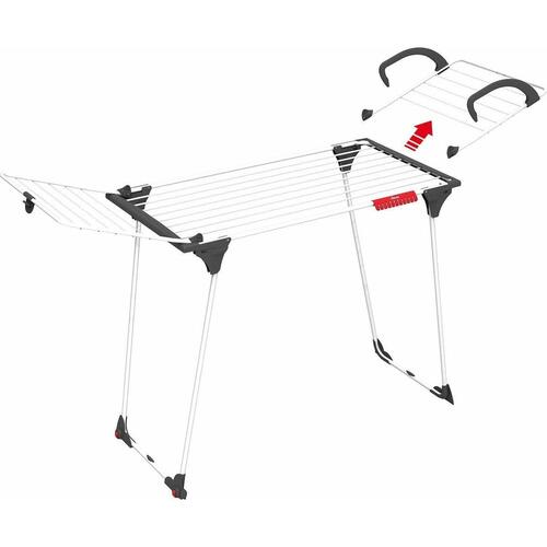 Tørrestativ Vileda Premium 2-i-1 Grå Stål (180 x 91 x 57 cm)