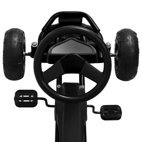 Pedal-gokart med luftdæk sort