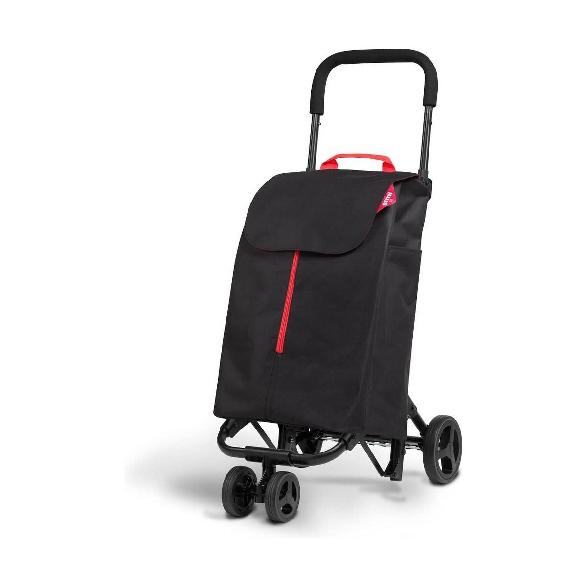 Indkøbsvogn Gimi Twin Urban Sort 50 L (39 x 52 x 95 cm)