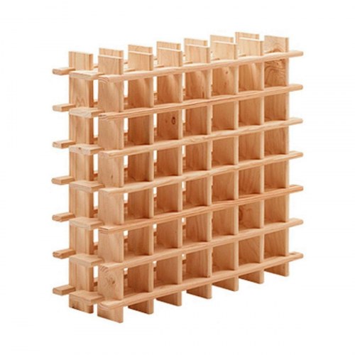 Astigarraga flaskereol i brun fyrretræ - 36 flasker (75 × 22 × 75 cm)