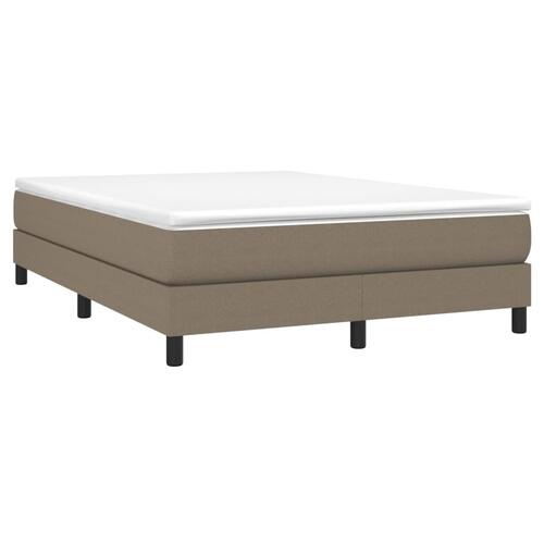 Sengeramme uden madras 140x190 cm stof gråbrun
