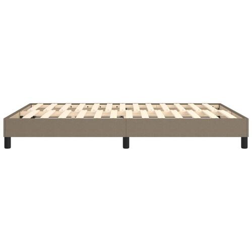 Sengeramme uden madras 140x190 cm stof gråbrun