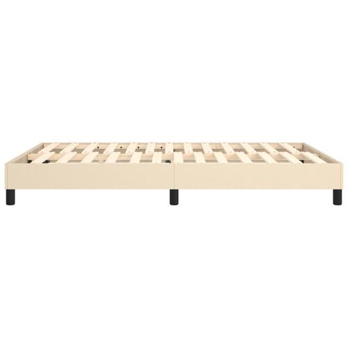 Sengeramme uden madras 140x200 cm stof cremefarvet
