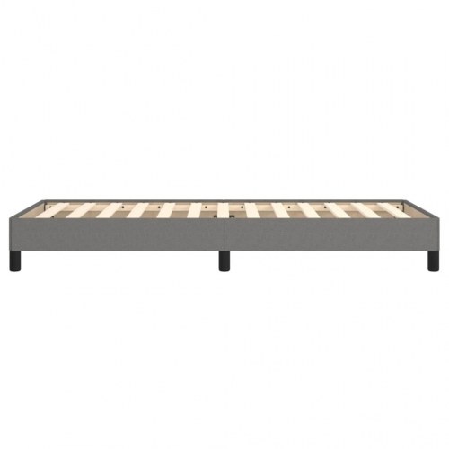 Sengeramme i stof - mørkegrå 80x200 cm uden madras