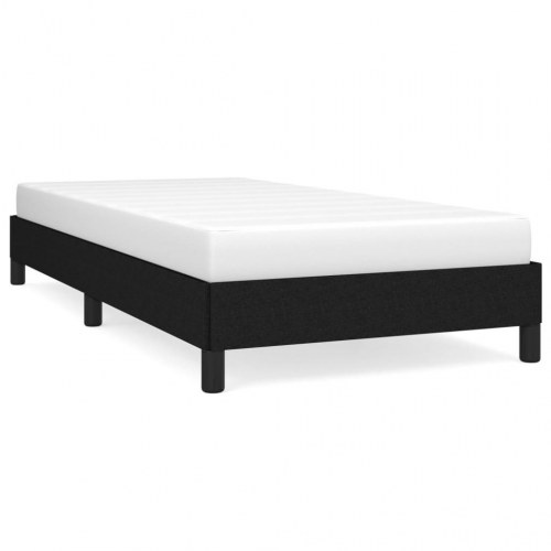 Sengeramme i stof - 80×200 cm, sort (uden madras)