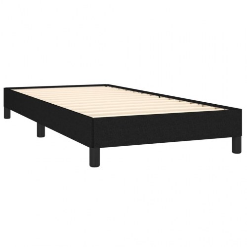 Sengeramme i stof - 80×200 cm, sort (uden madras)