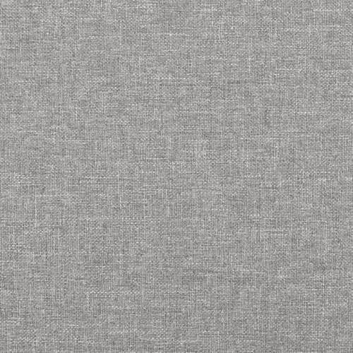 Sengeramme i stof - lysegrå 90 × 200 cm (uden madras)
