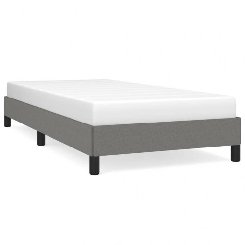 Sengeramme i stof - mørkegrå 90×200 cm (uden madras)