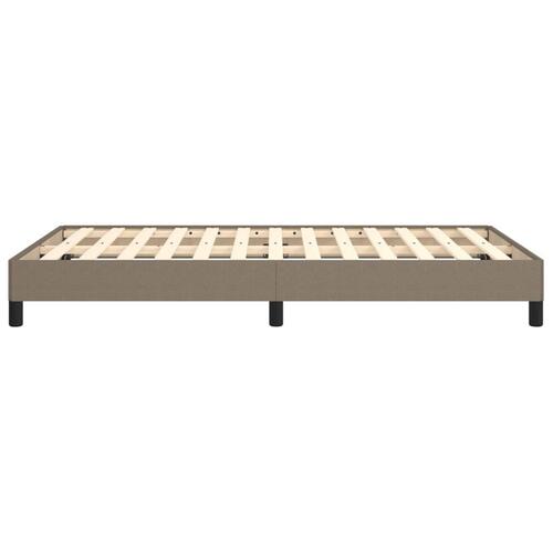 Sengeramme uden madras Taupe 120x200 cm Stof