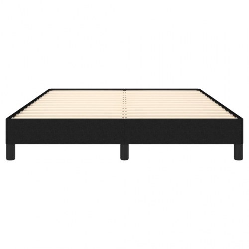 Sengeramme i stof - 140 x 190 cm, sort (uden madras)