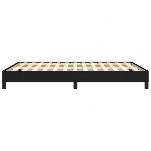 Sengeramme i stof - 140 x 190 cm, sort (uden madras)
