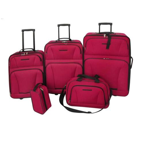 Kuffert sæt i fem dele rød