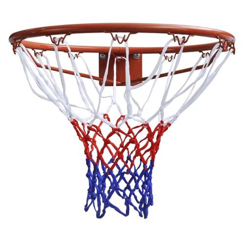 Basketballkurvesæt med ring og net 45 cm orange