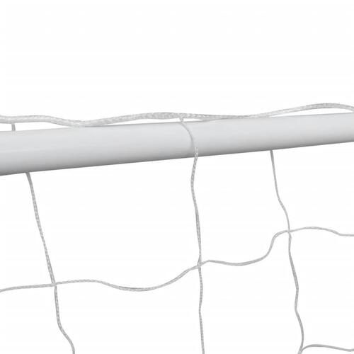 Fodboldmål med net i stål 240 x 90 x 150 cm høj kvalitet