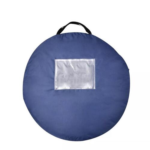 Pop-up campingtelt til 2 personer marineblå/lyseblå