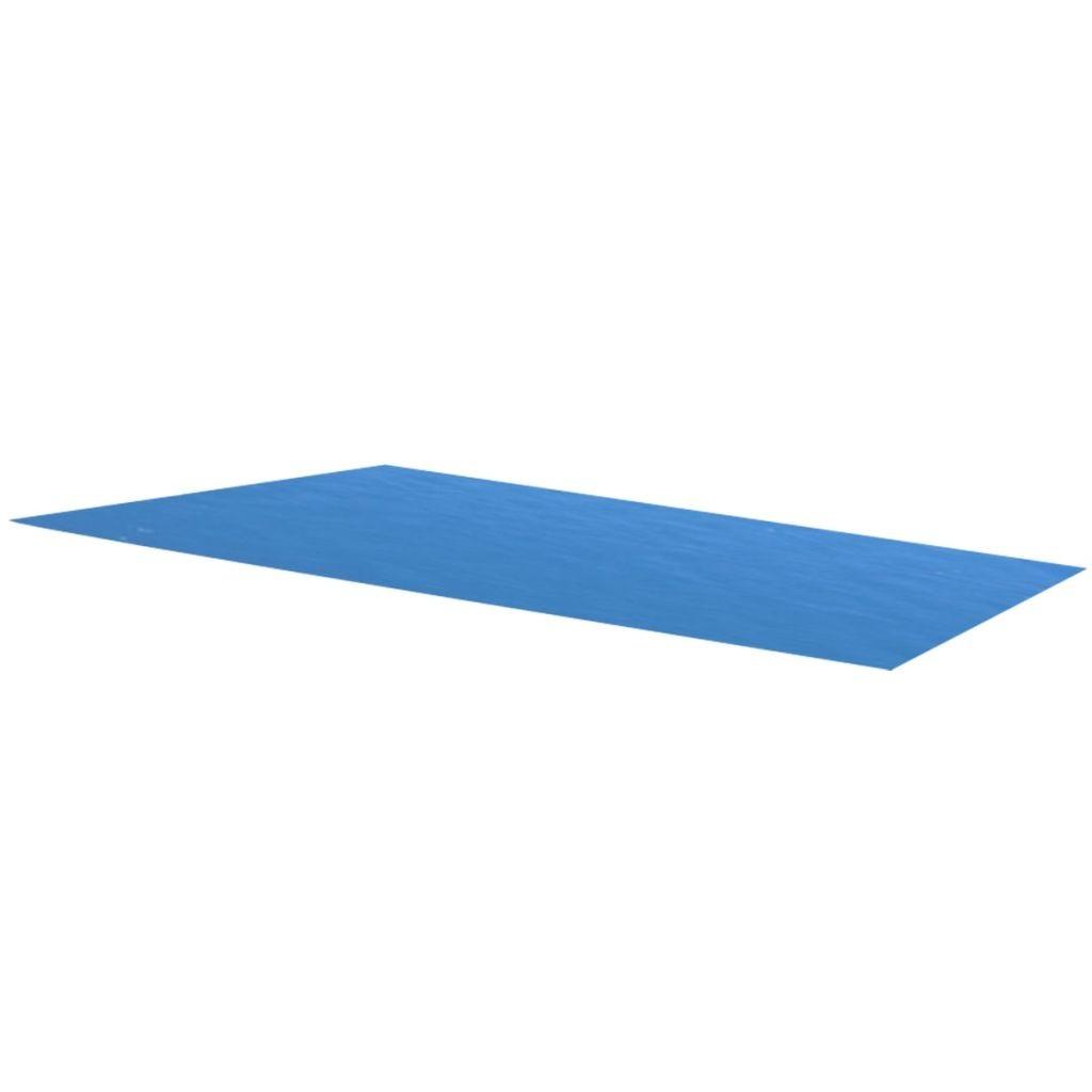 Rektangulært poolovertræk 549 x 274 cm PE blå