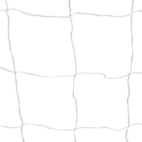 Fodboldmål med net 182 x 61 x 122 cm stål hvid