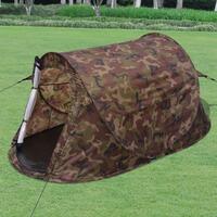 2-personers pop-up telt camouflagefarvet