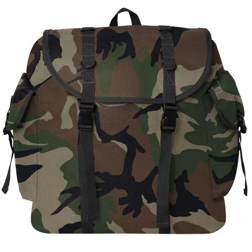 Militærinspireret rygsæk 40 l camouflage