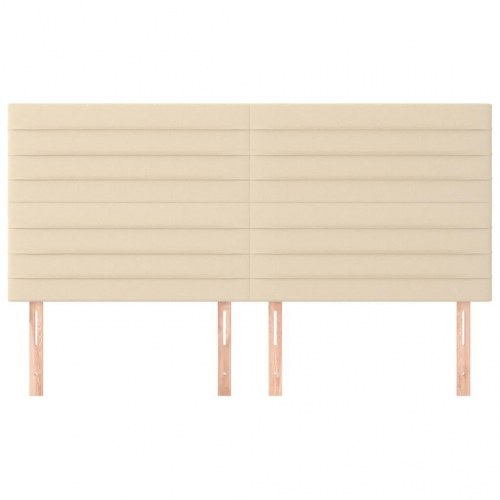 Sengegavl cremefarvet 160 x 5 x 118/128 cm