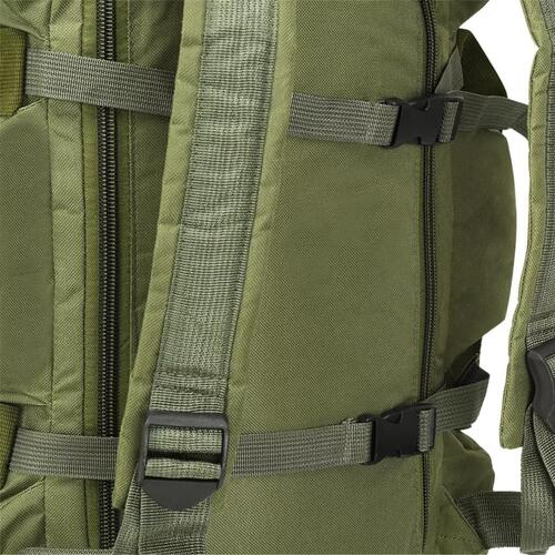 Duffelbag i 3-i-1 army-stil 90 l olivengrøn