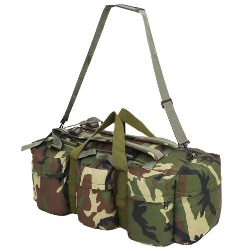 Duffelbag i 3-i-1 army-stil 90 l camouflage