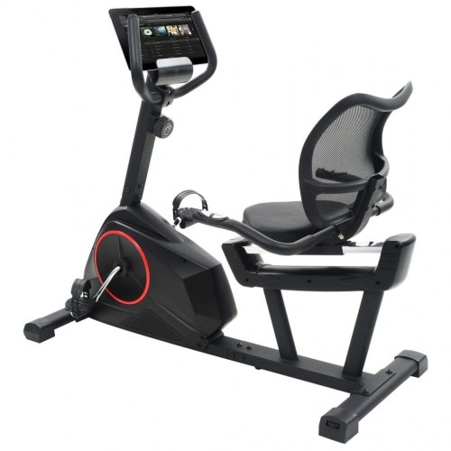 Magnetisk liggende motionscykel med pulsmåler