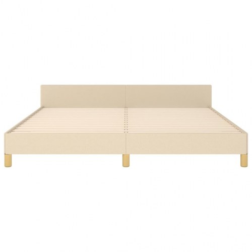 Sengeramme uden madras 180x200 cm stof cremefarvet