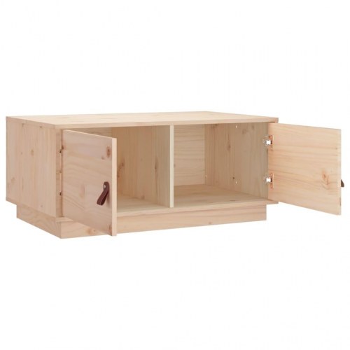 Sofabord 80x50x35 cm massivt fyrretræ