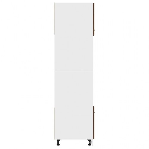 Mikrobølgeovnsskab "Lyon" brun eg 60x57x207 cm konstrueret træ