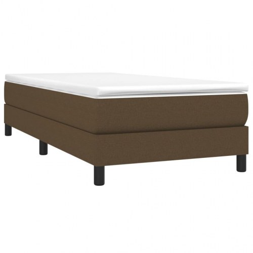 Boxspring sengeramme mørkebrun 90 x 190 cm