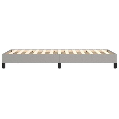 Sengeramme uden madras Lysegrå 100x200 cm Stof