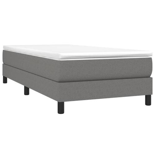 Sengeramme uden madras Mørkegrå 100x200 cm Stof