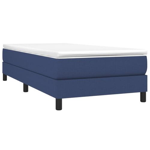 Sengeramme uden madras 100x200 cm stof blå