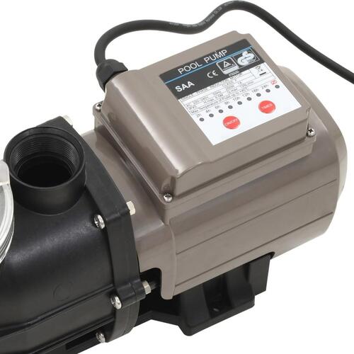 Poolpumpe med timer 0,25 HK 8000 l/t. sort