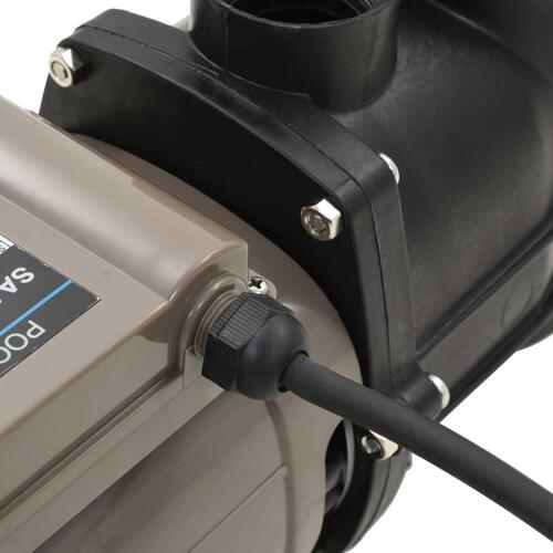 Poolpumpe med timer 0,25 HK 8000 l/t. sort