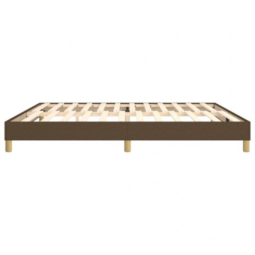 Boxspring sengeramme 200×200 cm i stof - mørkebrun