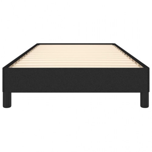Sengeramme i stof - 90×190 cm, sort (uden madras)