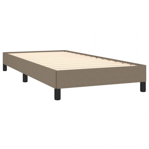 Sengeramme uden madras 90x190 cm - stof, gråbrun