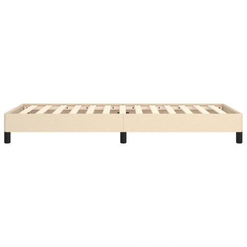 Sengeramme i stof 90x200 cm - cremefarvet, uden madras