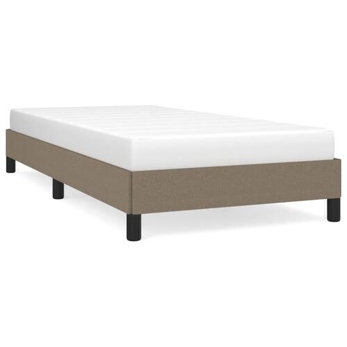 Sengeramme uden madras Taupe 100x200 cm Stof